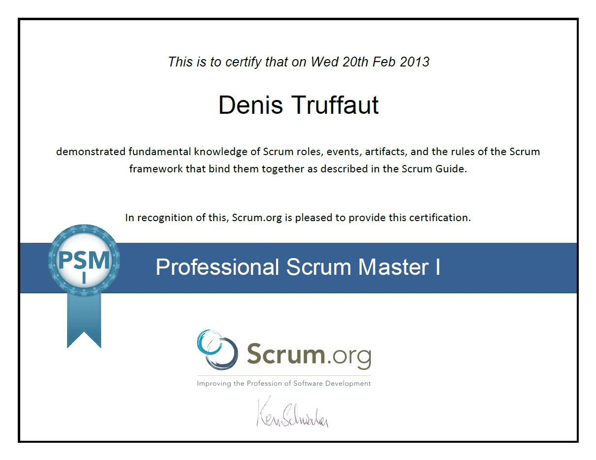 certification scrum master psm
